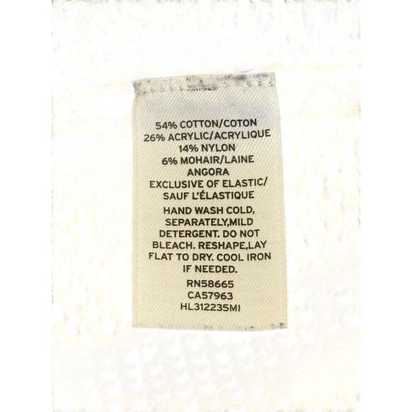 Not For Sale Trouve Sweater Women Medium Blue Preppy Academia Mohair Blend - Picture 7 of 11